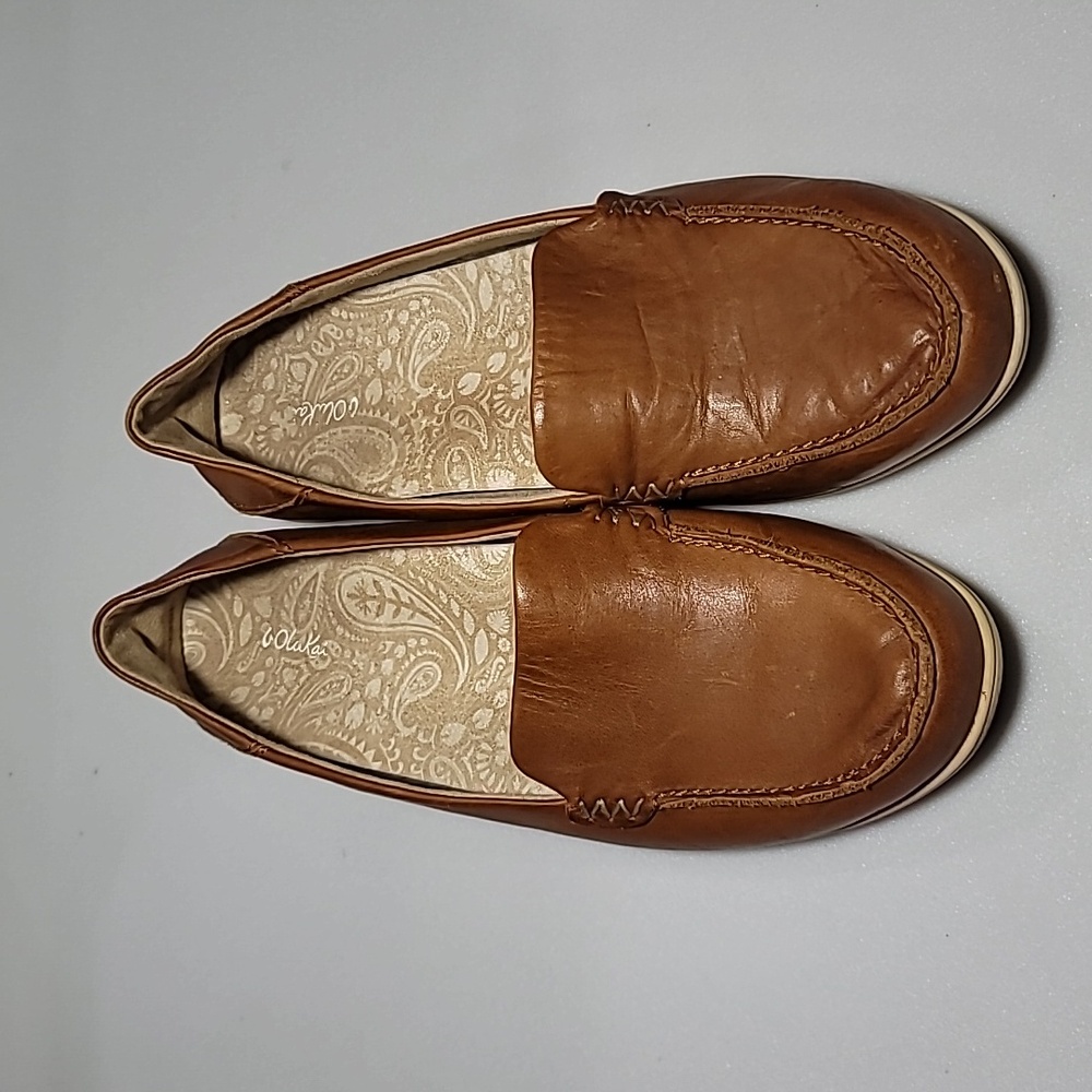 Olukai Kiele light brown shoes size US 9 EU 39 - Picture 2 of 15